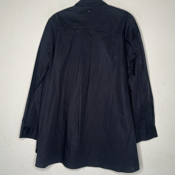 NWT Cuyana Poplin Oversized Shirt Black Size Large Minimalist Corpcore Capsule - Picture 6 of 7